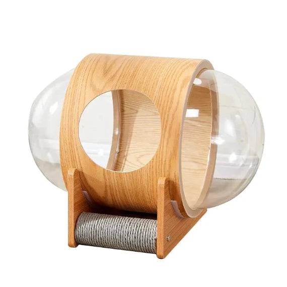 Modern Solid Wood Cat Litter Space Capsule Breathable and Cute Pet House for Comfortable Sleeping Delivery Room Furniture